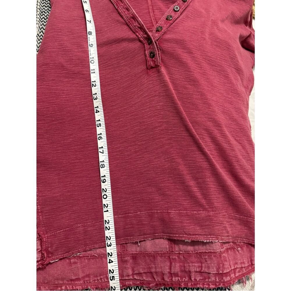 ANTHROPOLOGIE Pilcro Vintage-washed Oversized Henley Top - Picture 8 of 8